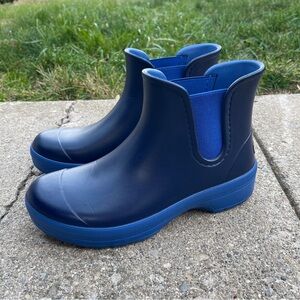 Dansko Blue and Navy Rain Boots